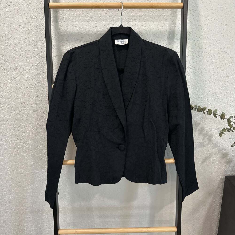 Vintage Petite By Fundamental Things Womens Cropped Length Jacket Size 4